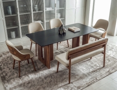GHẾ GỖ DÀI 6 CHỖ ADELINE
