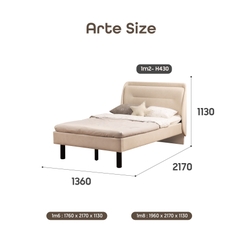 GIƯỜNG NGỦ VẢI ARTE 1.6M