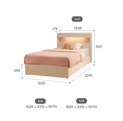 GIƯỜNG NGỦ NEXORA 1.2M