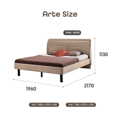 GIƯỜNG NGỦ VẢI ARTE 1.6M