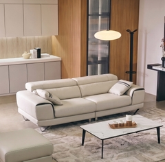 SOFA DA 3 CHỖ INDI IVORY