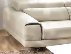 SOFA DA 4 CHỖ INDI IVORY