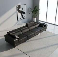 SOFA DA 4 CHỖ INDI NAVY