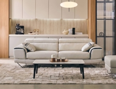 SOFA DA 3 CHỖ INDI IVORY