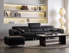 SOFA DA 4 CHỖ INDI NAVY