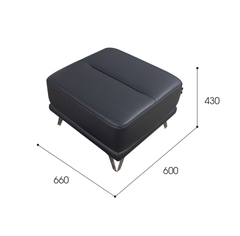 GHẾ ĐÔN SOFA IRIS (DA BÒ)(Hàng Trưng Bày)