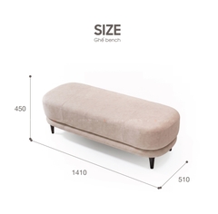 GHẾ DÀI GIƯỜNG JOY(M.L.Beige)