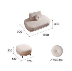 GHẾ ĐÔN VẢI JOY