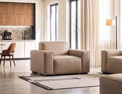 SOFA DA SILICONE MODERO 1 CHỖ
