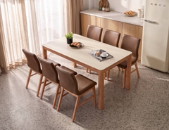 BỘ BÀN ĂN CERAMIC 6 CHỖ NORDIC