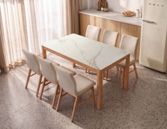 BỘ BÀN ĂN CERAMIC 6 CHỖ NORDIC