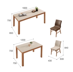 BÀN ĂN CERAMIC NORDIC 4 CHỖ