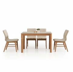 BỘ BÀN ĂN CERAMIC 4 CHỖ NORDIC