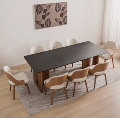BỘ BÀN ĂN ĐÁ CERAMIC 8 CHỖ PRESTON