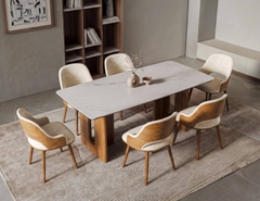 BỘ BÀN ĂN ĐÁ CERAMIC 8 CHỖ PRESTON