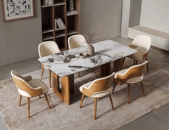 BỘ BÀN ĂN ĐÁ CERAMIC 8 CHỖ PRESTON