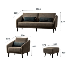 SOFA VẢI REINA ĐƠN