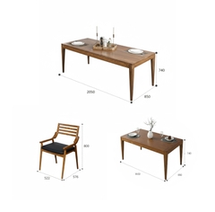 BỘ BÀN ĂN GỖ SPENCER(N)