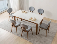 BỘ BÀN ĂN CERAMIC MỞ RỘNG STELLA