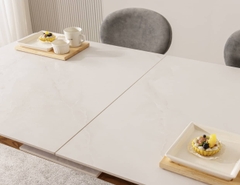 BÀN ĂN CERAMIC PORCELAIN MỞ RỘNG STELLA 4 CHỖ