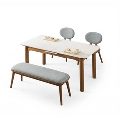 BỘ BÀN ĂN CERAMIC MỞ RỘNG STELLA 4 CHỖ