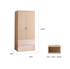 TỦ ÁO 2 CÁNH NEXORA(900)