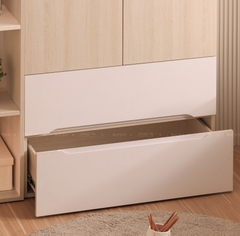 TỦ ÁO 2 CÁNH NEXORA+ KỆ + 2 HỘC