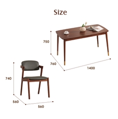 BỘ BÀN ĂN GỖ VALUE(1400)