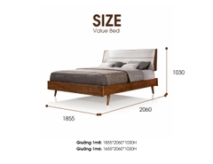 GIƯỜNG NGỦ GỖ VALUE 1.6M