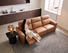 SOFA DA VIENNA 4 CHỖ TOBACCO