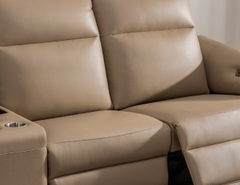 SOFA DA THƯ GIÃN VIENNA 4 CHỖ NOMAD+ BÀN LỮU TRỮ