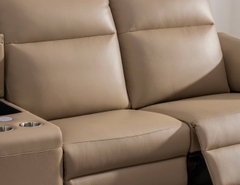 SOFA DA THƯ GIÃN VIENNA 4 CHỖ NOMAD+ BÀN LỮU TRỮ