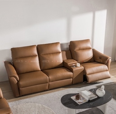 SOFA DA VIENNA 4 CHỖ TOBACCO