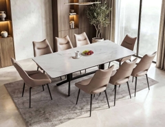 BỘ BÀN ĂN ĐÁ CERAMIC 8 CHỖ WINSTON