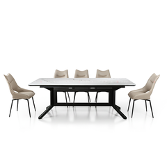 BỘ BÀN ĂN ĐÁ CERAMIC 6 CHỖ WINSTON