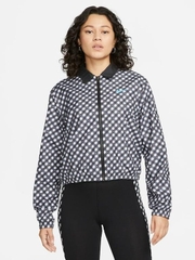 Áo Khoác NK Women's Gingham Coach Feminina Jacket