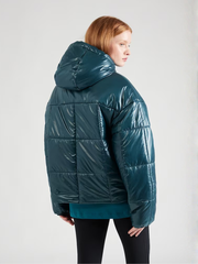 Áo Phao Sportswear Classic Puffer Shine Women's Therma-FIT Loose Jacket