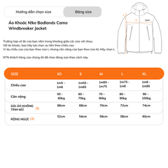 Áo Khoác NK Badlands Camo Windbreaker Jacket