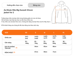 Áo Khoác NK Big Swoosh Woven Jacket Ver 2