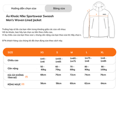 Áo Khoác NK Sportswear Swoosh Men's Woven Lined Jacket