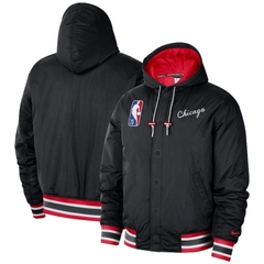 Áo Phao NK Chicago Bulls City Edition Courtside Hooded Full-Zip Bomber Jacket