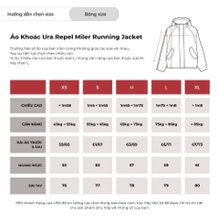 Áo Khoác Ura Repel Miler Running Jacket