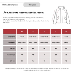 Áo Khoác Ura Fleece Essential Jacket