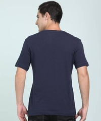 Áo Thun NK Men Printed Round Neck Pure Cotton Blue T-Shirt