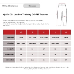 Quần Dài Ura Pro Training Dri-FIT Trousers