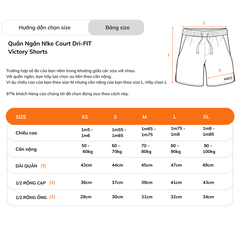 Quần Ngắn NK Court Dri-FIT Victory Shorts