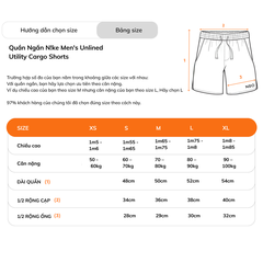 Quần Ngắn NK Men's Unlined Utility Cargo Shorts