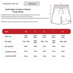 Quần Ngắn Ura Men's Unlined Cargo Shorts
