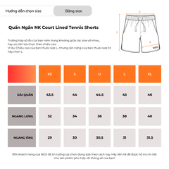 Quần Ngắn NK Court Lined Advantage Tennis Shorts
