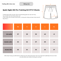 Quần Ngắn NK Pro Training Dri-FIT 6' Shorts